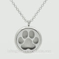 High polished cute paw magnetic Perfume locket wholesale 316L Stainless Steel perfume locket